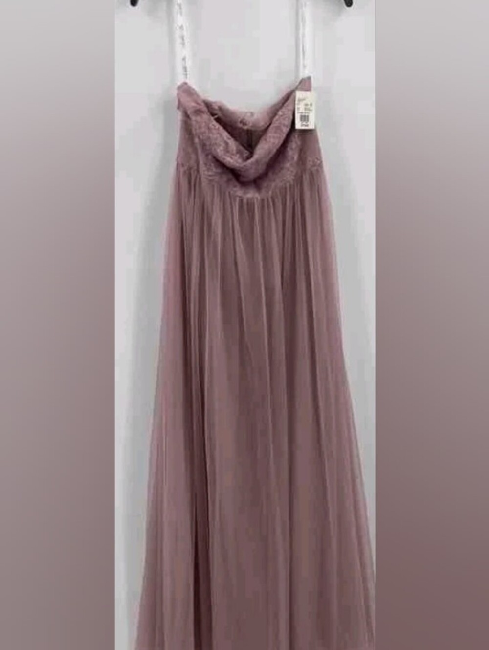 Celebrate DB Studio  Mauve Lace Sleeveless Maxi Gown Dress Size 6 NWT